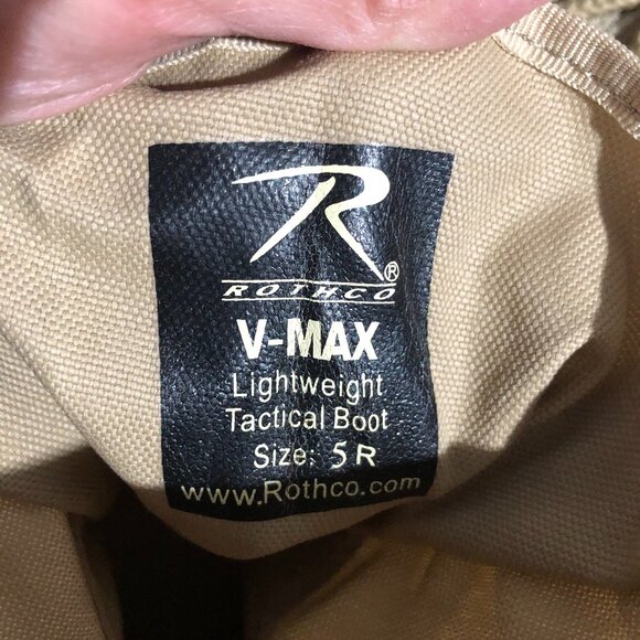 Rothco Desert Sand Lightweight Tactical Boots V-Max Leather Military High Boots main image 8